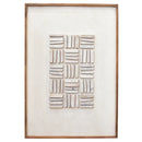 Stacked Timber Wall Art 82x122 - White on White-Dovetailed &amp; Doublestitched