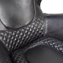 Stallion Black Leather Saddle Armchair-Dovetailed &amp; Doublestitched