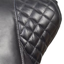 Stallion Black Leather Saddle Armchair-Dovetailed &amp; Doublestitched