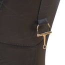 Stallion Black Leather Saddle Armchair-Dovetailed &amp; Doublestitched