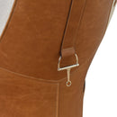 Stallion Tan Leather Saddle Armchair-Dovetailed &amp; Doublestitched