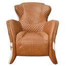 Stallion Vintage Leather Saddle Armchair-Dovetailed &amp; Doublestitched