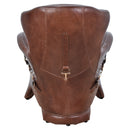 Stallion Vintage Leather Saddle Armchair-Dovetailed &amp; Doublestitched