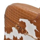 Stallion Vintage Leather Saddle Armchair-Dovetailed &amp; Doublestitched