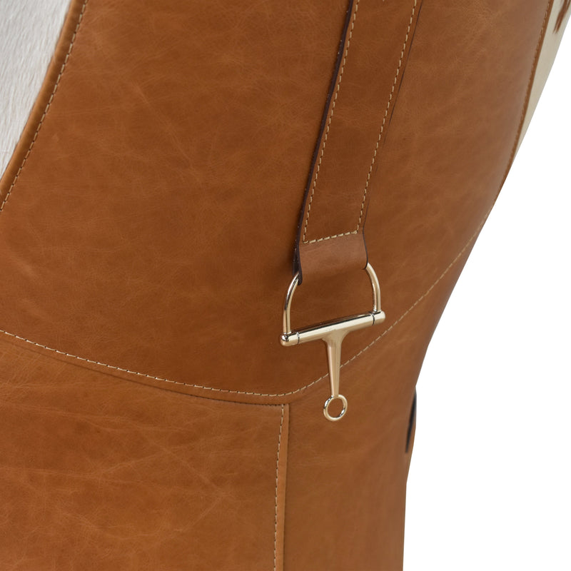 Stallion Vintage Leather Saddle Armchair-Dovetailed &amp; Doublestitched