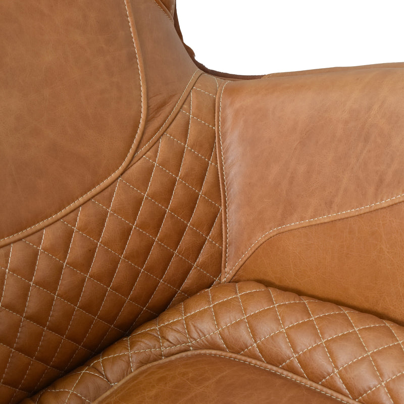 Stallion Vintage Leather Saddle Armchair-Dovetailed &amp; Doublestitched