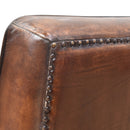 Stapleton Art Deco Leather Swivel Chair-Dovetailed &amp; Doublestitched