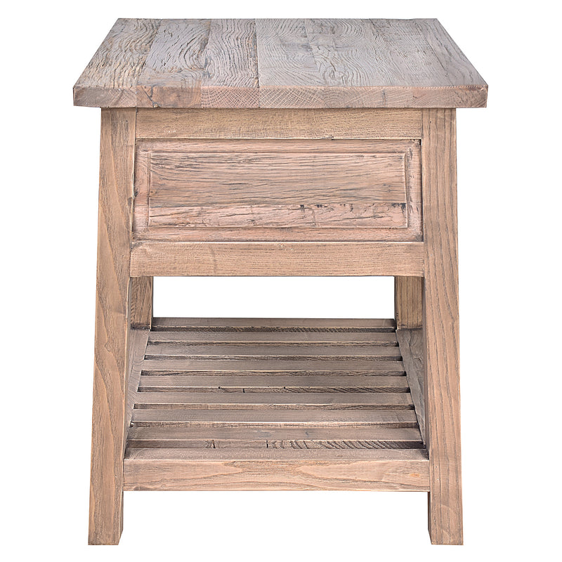 Theo Recycled Timber Side Table-Dovetailed &amp; Doublestitched