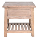 Theo Recycled Timber Side Table-Dovetailed &amp; Doublestitched