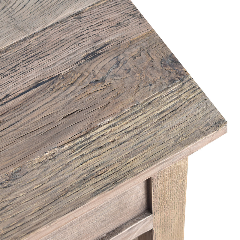 Theo Recycled Timber Side Table-Dovetailed &amp; Doublestitched