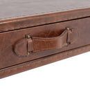 Vanguard Vintage Brown Coffee Table-Dovetailed &amp; Doublestitched