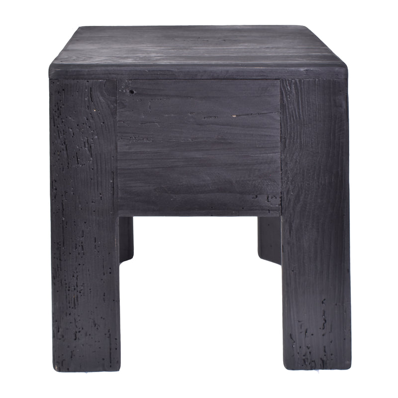 Verona Stacking Stool in Black-Dovetailed &amp; Doublestitched