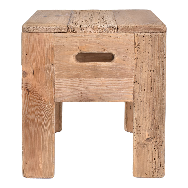 Verona Stacking Stool in Natural-Dovetailed &amp; Doublestitched