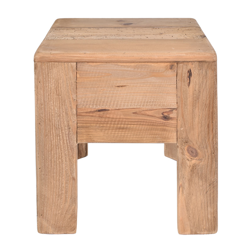 Verona Stacking Stool in Natural-Dovetailed &amp; Doublestitched