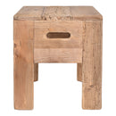 Verona Timber Stacking Stool in Natural-Dovetailed &amp; Doublestitched
