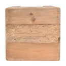 Verona Timber Stacking Stool in Natural-Dovetailed &amp; Doublestitched