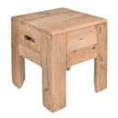 Verona Timber Stacking Stool in Natural-Dovetailed &amp; Doublestitched
