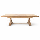 Versailles Oak Double Extension Dining Table-Dovetailed &amp; Doublestitched