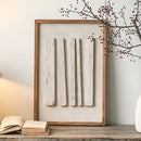 Vertical Timber Wall Art 42x62 - White on White-Dovetailed &amp; Doublestitched