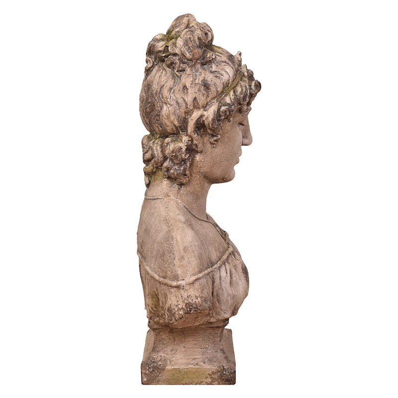 Vintage Female Bust Statue-Dovetailed &amp; Doublestitched