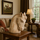 Vintage Horse Head Statue-Dovetailed &amp; Doublestitched