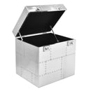 Vulcan Trunk Side Table-Dovetailed &amp; Doublestitched