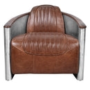 Vulcan Vintage Brown Armchair-Dovetailed &amp; Doublestitched