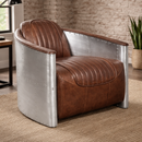 Vulcan Vintage Brown Armchair