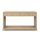 Weston 2 Drawer Elm Console-Dovetailed &amp; Doublestitched