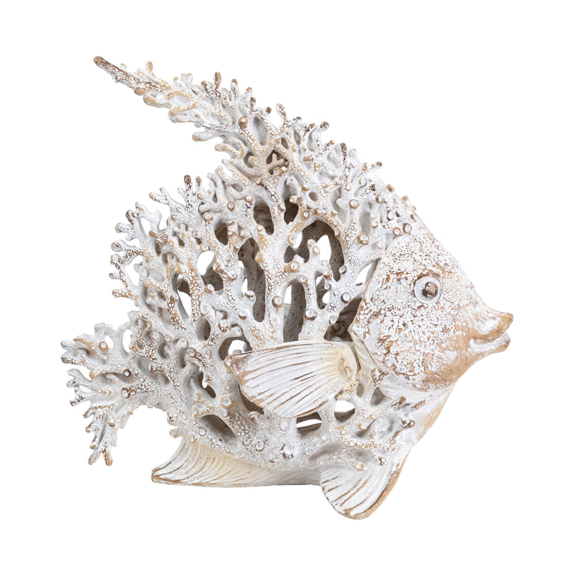 White Coral Look Angelfish-Dovetailed &amp; Doublestitched