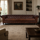 Windsor 5 Seater Vintage Leather Chesterfield Sofa