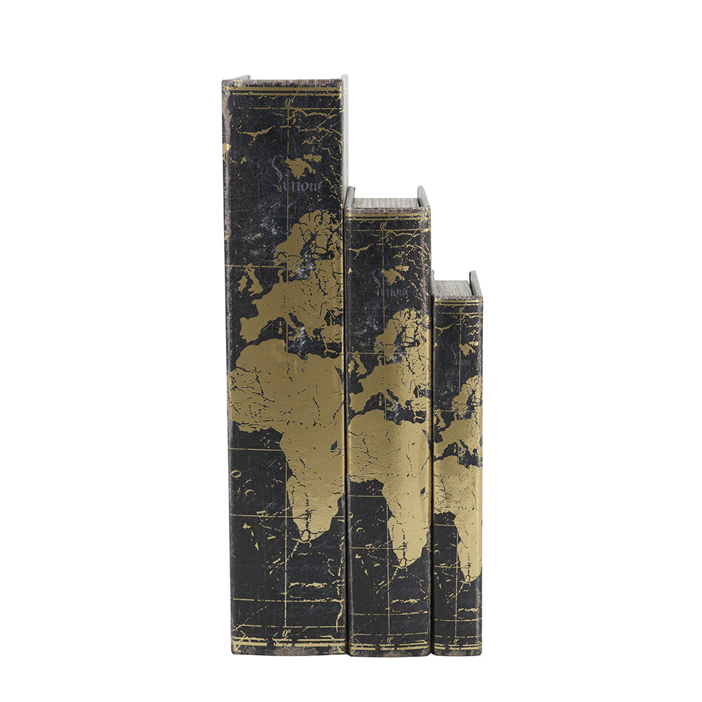 World Map Books (Set of 3)