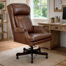 Belmont Brown Leather Desk Chair