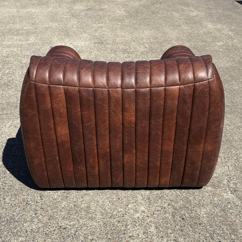 Hugo Distressed Leather Armchair