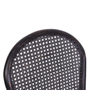 Antoine Rattan Dining Chair Black-Dovetailed &amp; Doublestitched