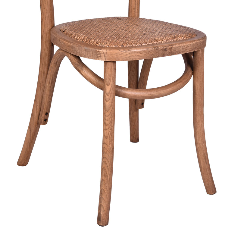Antoine Rattan Dining Chair Natural-Dovetailed &amp; Doublestitched