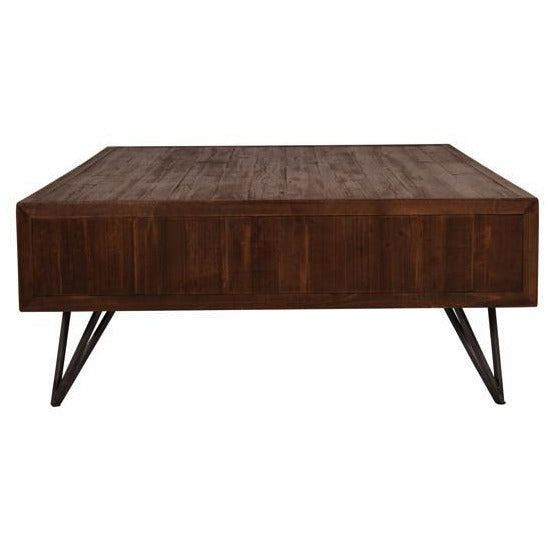 Apothecary Industrial Coffee Table 160mm-Dovetailed &amp; Doublestitched