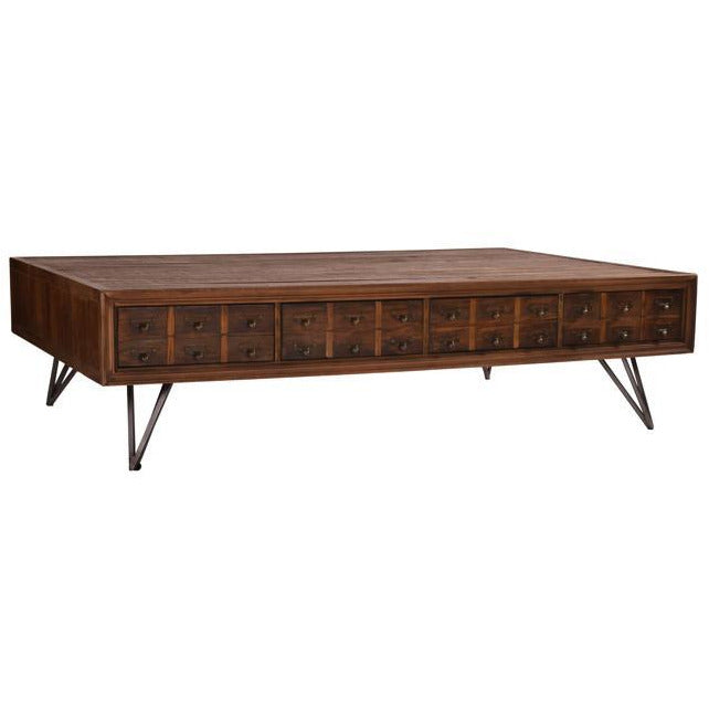 Apothecary Industrial Coffee Table 160mm-Dovetailed &amp; Doublestitched