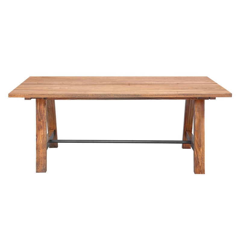 Avoca 1.8m Dining Table in Light Tobacco-Dovetailed &amp; Doublestitched