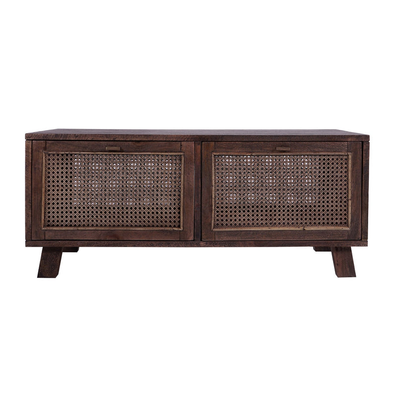 Avoca Birdeye Rattan Coffee Table in Honey Brown-Dovetailed &amp; Doublestitched