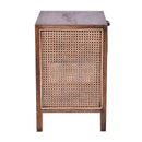 Avoca Honey Brown Rattan Side Table-Dovetailed &amp; Doublestitched