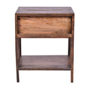 Avoca Honey Brown Rattan Side Table-Dovetailed &amp; Doublestitched