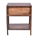 Avoca Honey Brown Rattan Side Table-Dovetailed &amp; Doublestitched