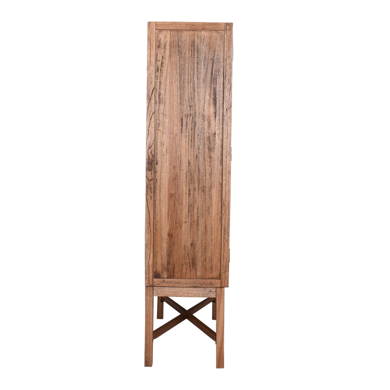 Avoca Tall Wall Unit Light Tobacco-Dovetailed &amp; Doublestitched
