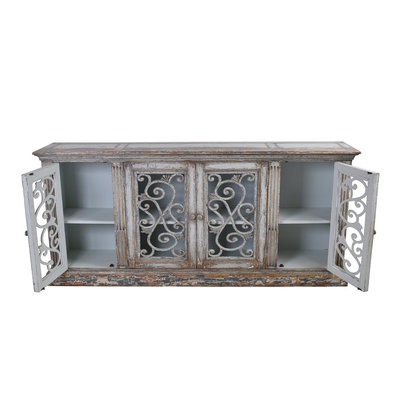Balmoral 4 Door Large French Sideboard-Dovetailed &amp; Doublestitched