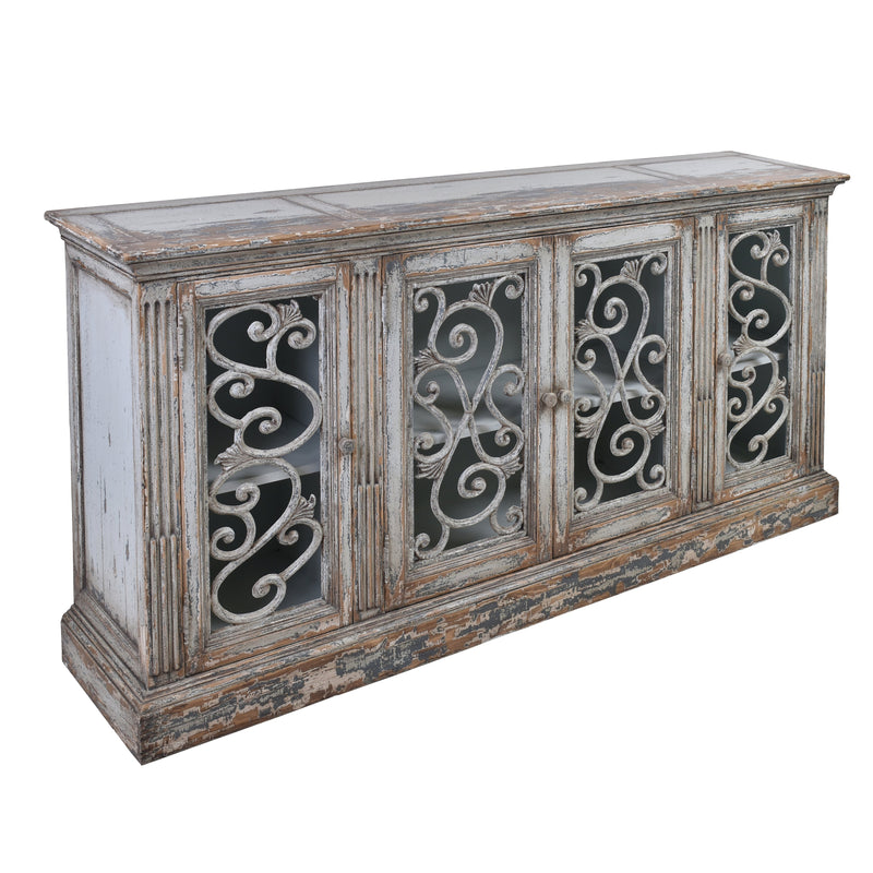 Balmoral 4 Door Large French Sideboard-Dovetailed &amp; Doublestitched