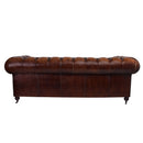 Barrington Vintage Leather 3 Seater Chesterfield Sofa-Dovetailed &amp; Doublestitched