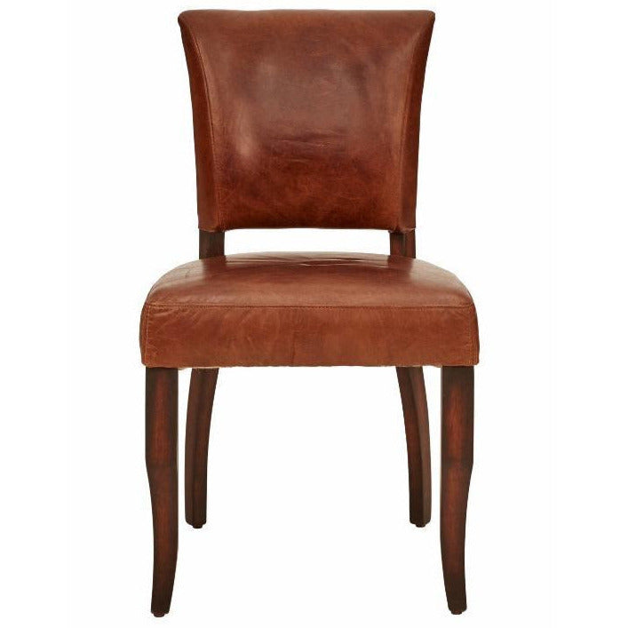 Beaufort Vintage Leather Dining Chair-Dovetailed &amp; Doublestitched