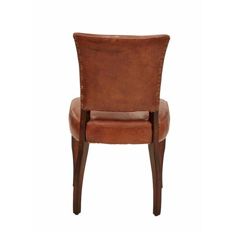 Beaufort Vintage Leather Dining Chair-Dovetailed &amp; Doublestitched
