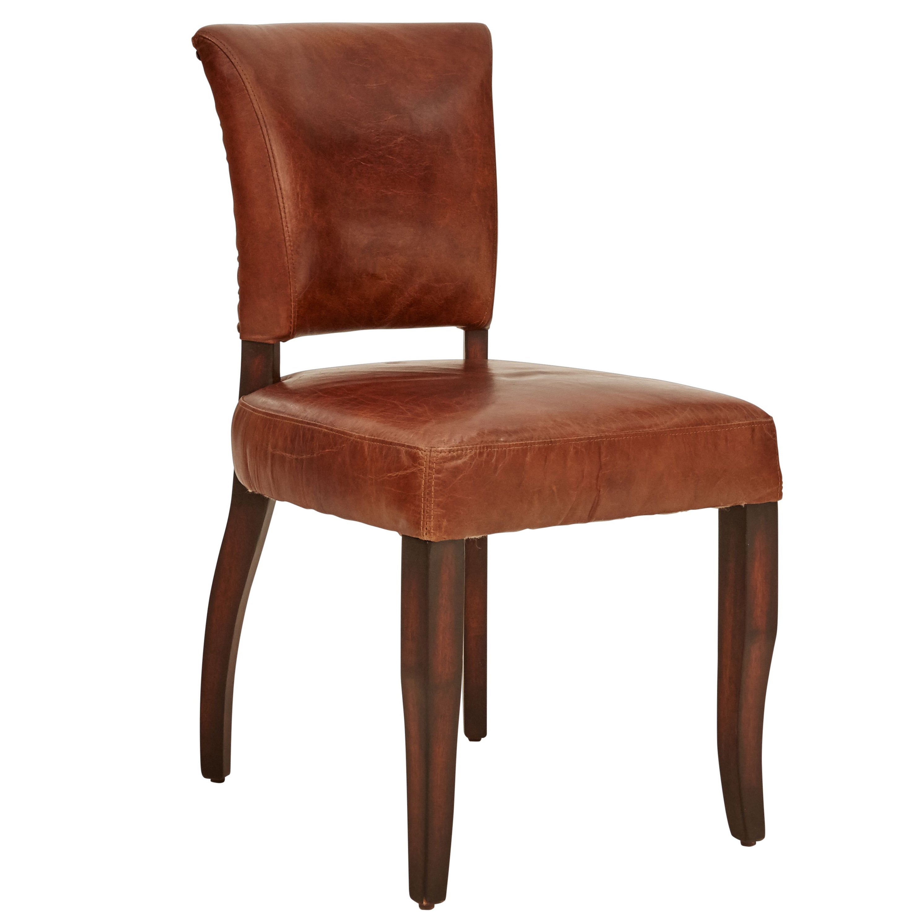 Beaufort Vintage Leather Dining Chair - Dovetailed & Doublestitched